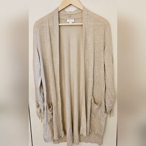 J. Jill 100% linen Cardigan